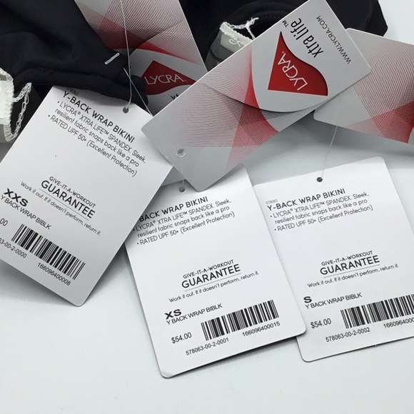 Athleta Wrap Bikini Top Black New - Picture 9 of 9